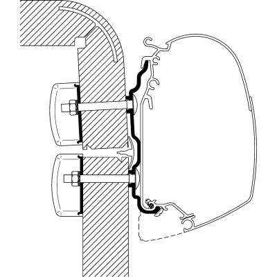 Product image of the product “Adapter für Hymer Exsis / Hymer Camp ab Bj. 2012 zu TO Serie 5 und 8 ”